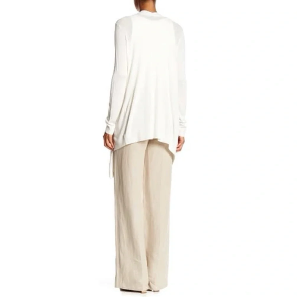 Theory Winxie Ribbed Knit Cardigan in Grey - Picture 9 of 9